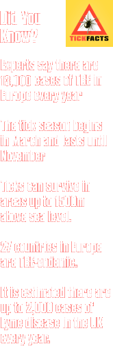 Tick Facts - Did you know facts